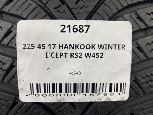 225 45 17 HANKOOK WINTER I'CEPT RS2 W452