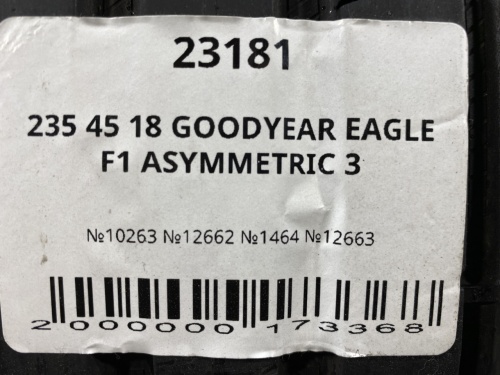 235 45 18 GOODYEAR EAGLE F1 ASYMMETRIC 3