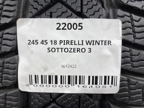 245 45 18 PIRELLI WINTER SOTTOZERO 3