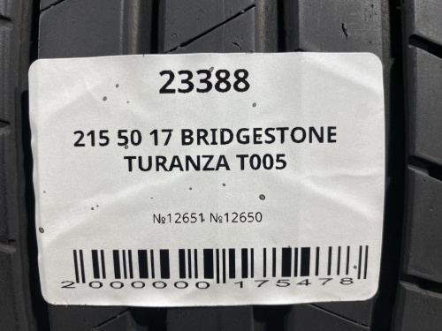 215 50 17 BRIDGESTONE TURANZA T005