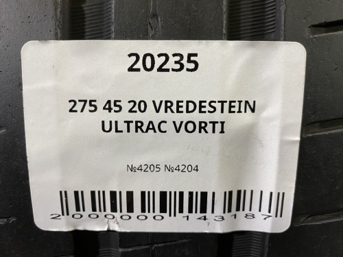 275 45 20 VREDESTEIN ULTRAC VORTI