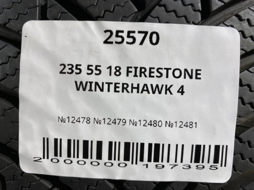 235 55 18 FIRESTONE WINTERHAWK 4
