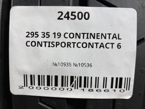 295 35 19 CONTINENTAL CONTISPORTCONTACT 6