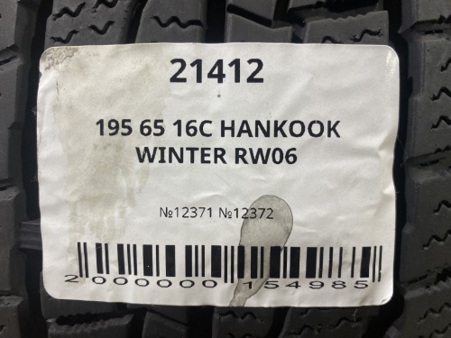 195 65 16C HANKOOK WINTER RW06