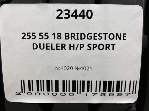 255 55 18 BRIDGESTONE DUELER H/P SPORT