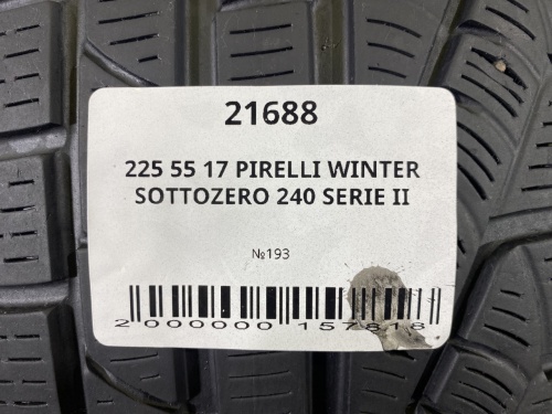 225 55 17 PIRELLI WINTER SOTTOZERO 240 SERIE II