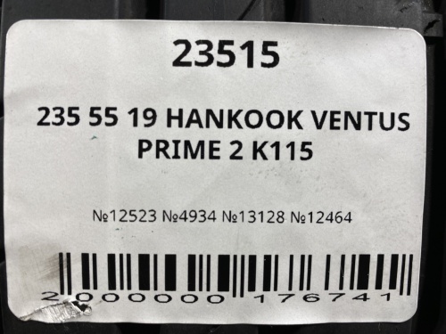 235 55 19 HANKOOK VENTUS PRIME 2 K115
