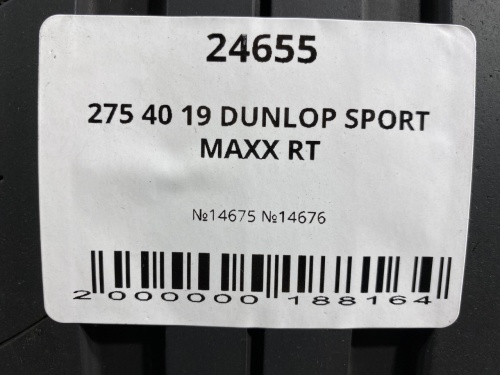 275 40 19 DUNLOP SPORT MAXX RT