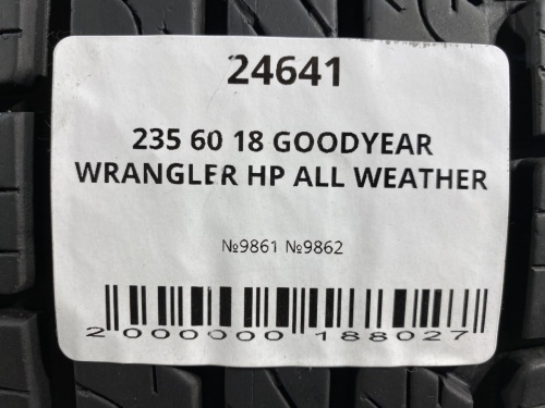 235 60 18 GOODYEAR WRANGLER HP ALL WEATHER