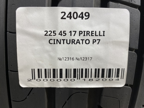 225 45 17 PIRELLI CINTURATO P7