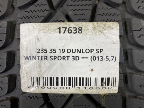 235 35 19 DUNLOP SP WINTER SPORT 3D