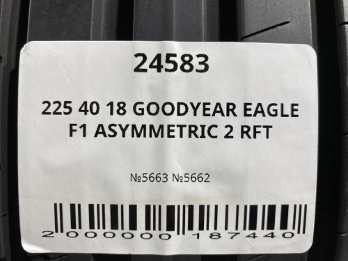 225 40 18 GOODYEAR EAGLE F1 ASYMMETRIC 2 RFT