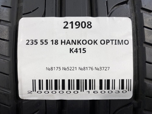 235 55 18 HANKOOK OPTIMO K415