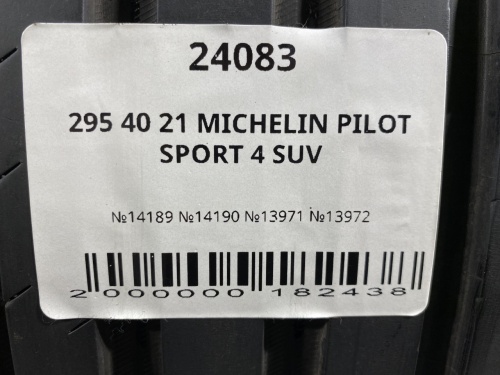 295 40 21 MICHELIN PILOT SPORT 4 SUV