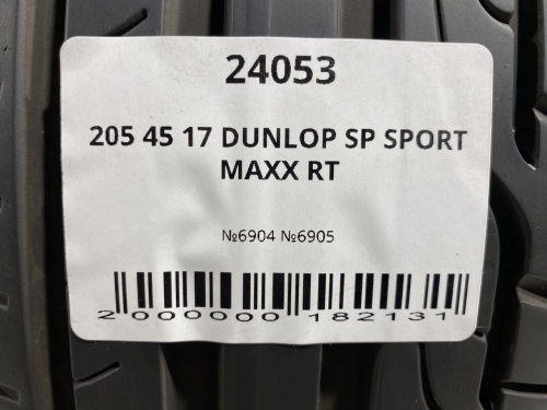 205 45 17 DUNLOP SP SPORT MAXX RT