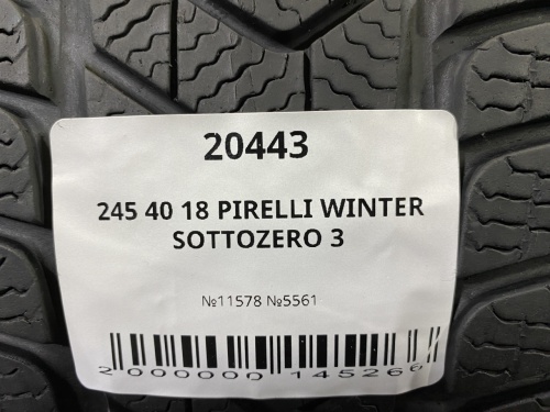 245 40 18 PIRELLI WINTER SOTTOZERO 3