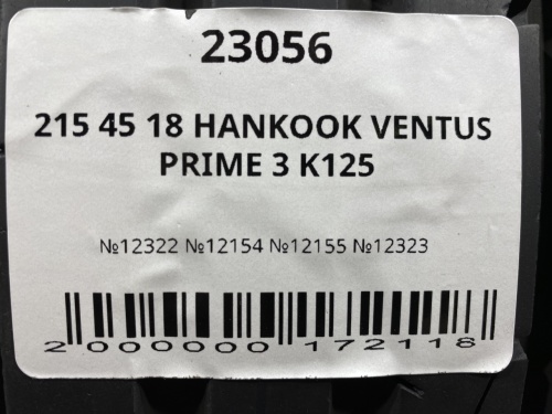 215 45 18 HANKOOK VENTUS PRIME 3 K125