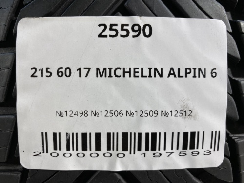 215 60 17 MICHELIN ALPIN 6