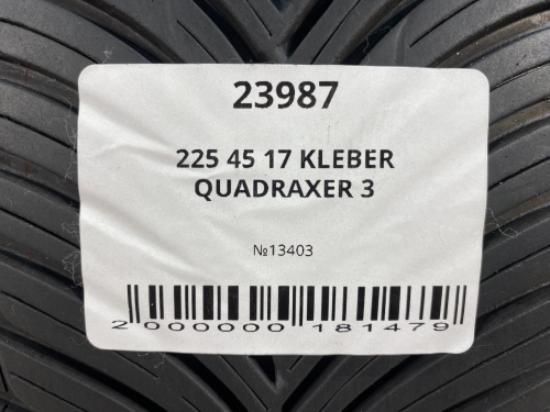 225 45 17 KLEBER QUADRAXER 3