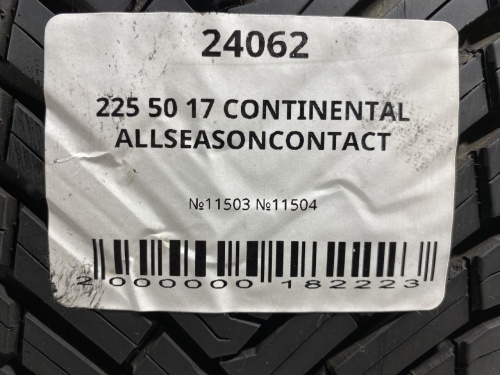 225 50 17 CONTINENTAL ALLSEASONCONTACT