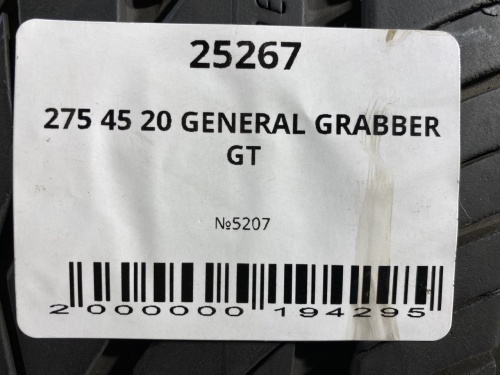 275 45 20 GENERAL GRABBER GT