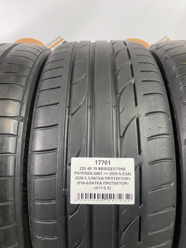 225 40 19 BRIDGESTONE POTENZA S001