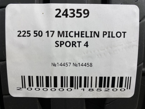 225 50 17 MICHELIN PILOT SPORT 4