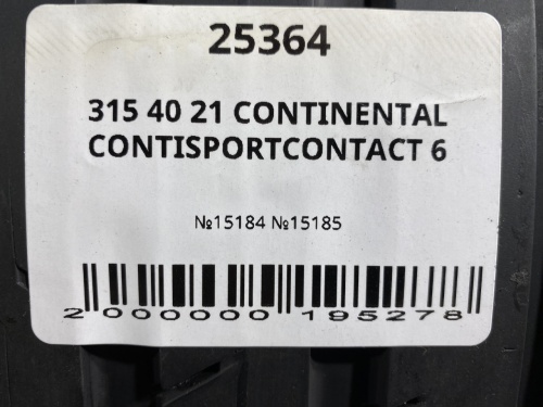 315 40 21 CONTINENTAL CONTISPORTCONTACT 6