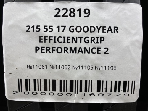 215 55 17 GOODYEAR EFFICIENTGRIP PERFORMANCE 2