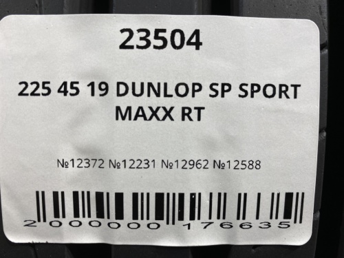 225 45 19 DUNLOP SP SPORT MAXX RT