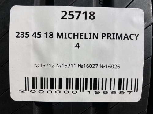 235 45 18 MICHELIN PRIMACY 4