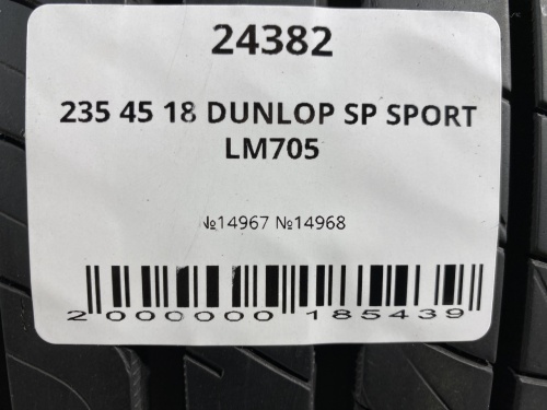 235 45 18 DUNLOP SP SPORT LM705