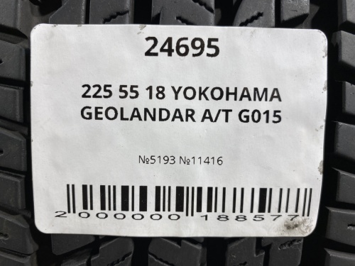 225 55 18 YOKOHAMA GEOLANDAR A/T G015