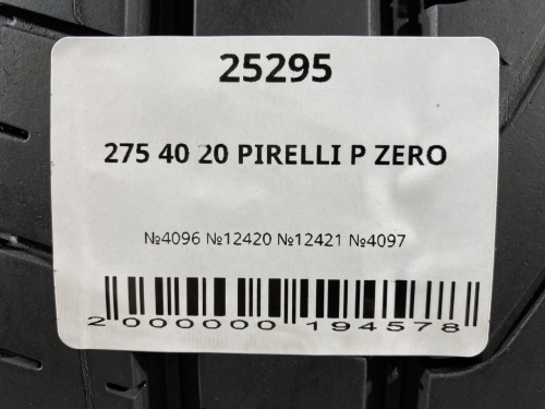 275 40 20 PIRELLI P ZERO