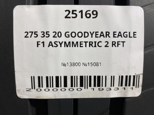 275 35 20 GOODYEAR EAGLE F1 ASYMMETRIC 2 RFT