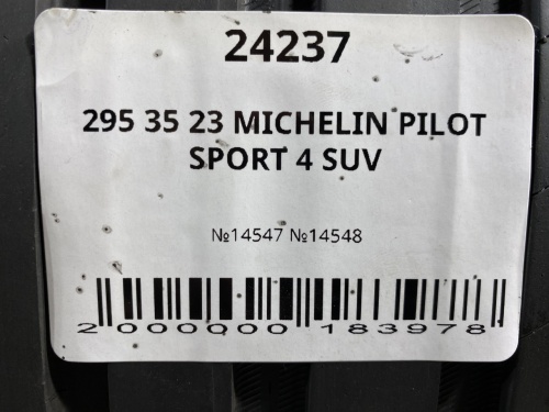 295 35 23 MICHELIN PILOT SPORT 4 SUV