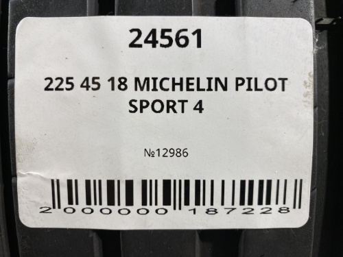 225 45 18 MICHELIN PILOT SPORT 4