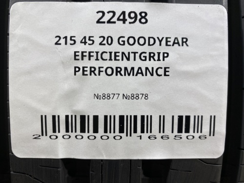 215 45 20 GOODYEAR EFFICIENTGRIP PERFORMANCE