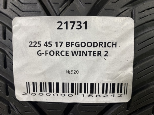 225 45 17 BFGOODRICH G-FORCE WINTER 2