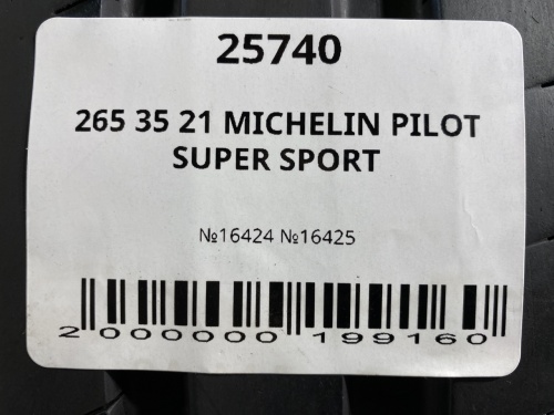 265 35 21 MICHELIN PILOT SUPER SPORT