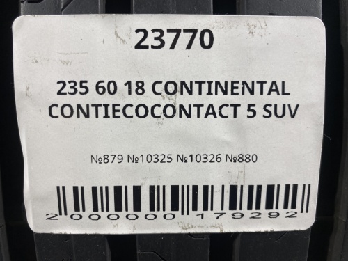235 60 18 CONTINENTAL CONTIECOCONTACT 5 SUV