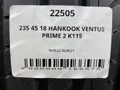 235 45 18 HANKOOK VENTUS PRIME 2 K115