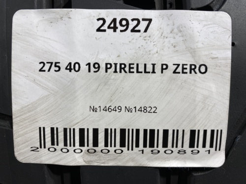 275 40 19 PIRELLI P ZERO
