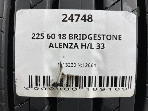 225 60 18 BRIDGESTONE ALENZA H/L 33