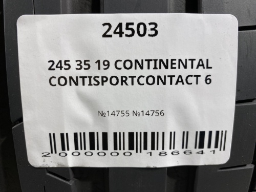 245 35 19 CONTINENTAL CONTISPORTCONTACT 6