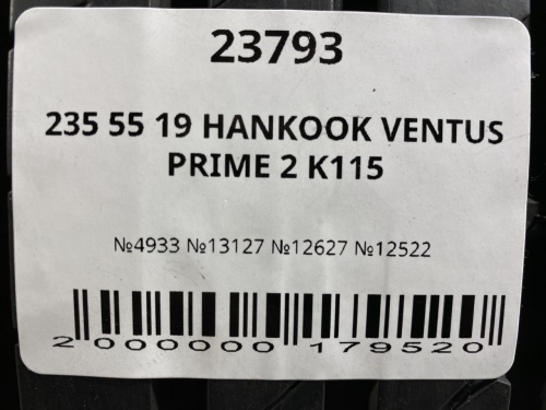 235 55 19 HANKOOK VENTUS PRIME 2 K115