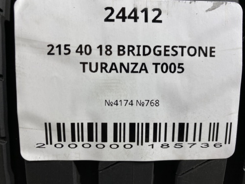 215 40 18 BRIDGESTONE TURANZA T005