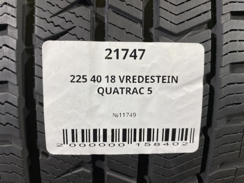 225 40 18 VREDESTEIN QUATRAC 5