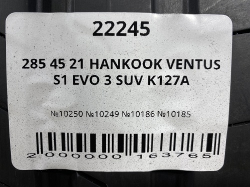 285 45 21 HANKOOK VENTUS S1 EVO 3 SUV K127A