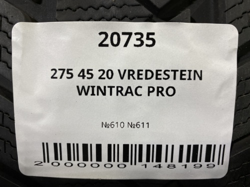 275 45 20 VREDESTEIN WINTRAC PRO